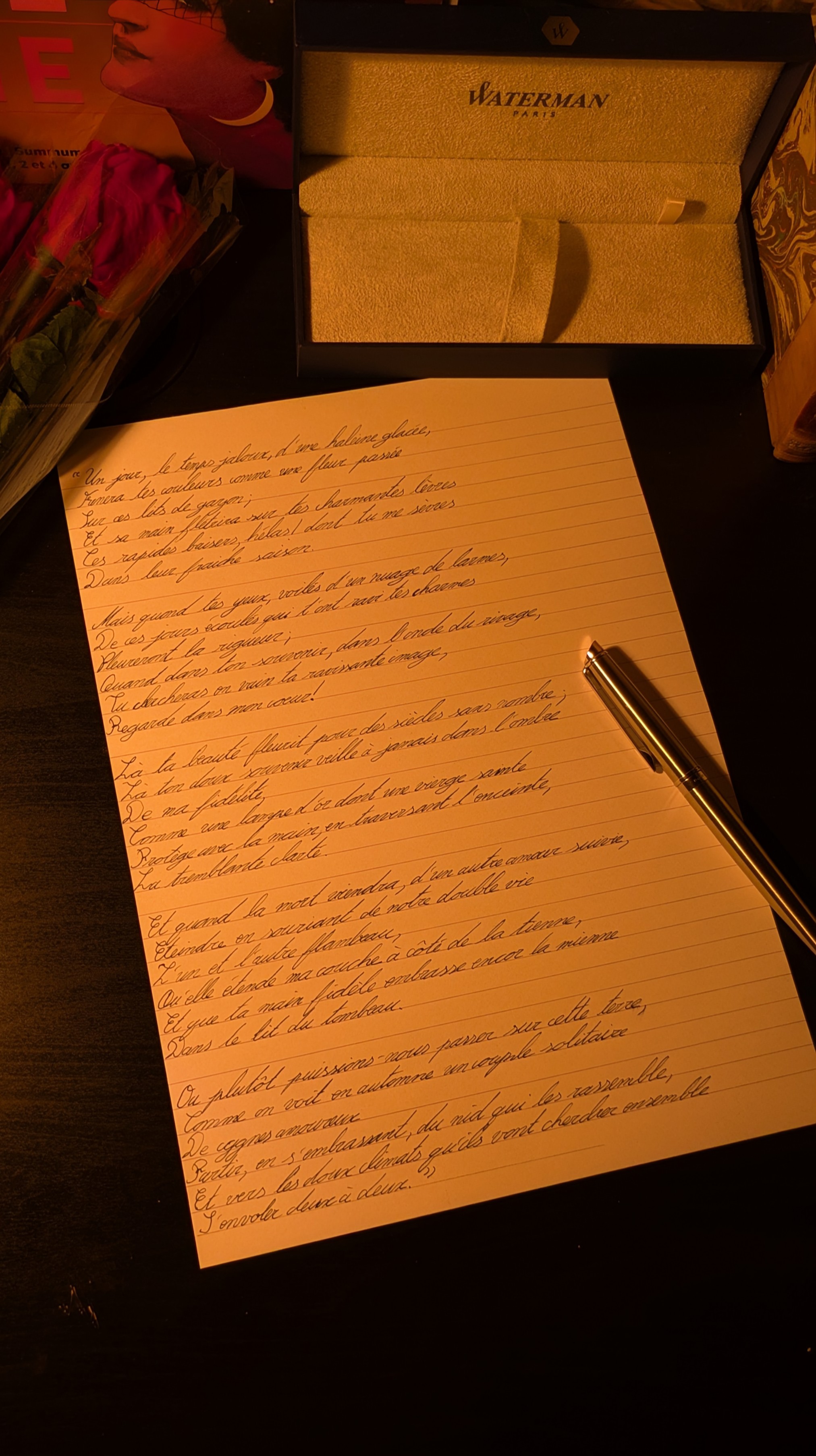 Exemple de lettre manuscrite
